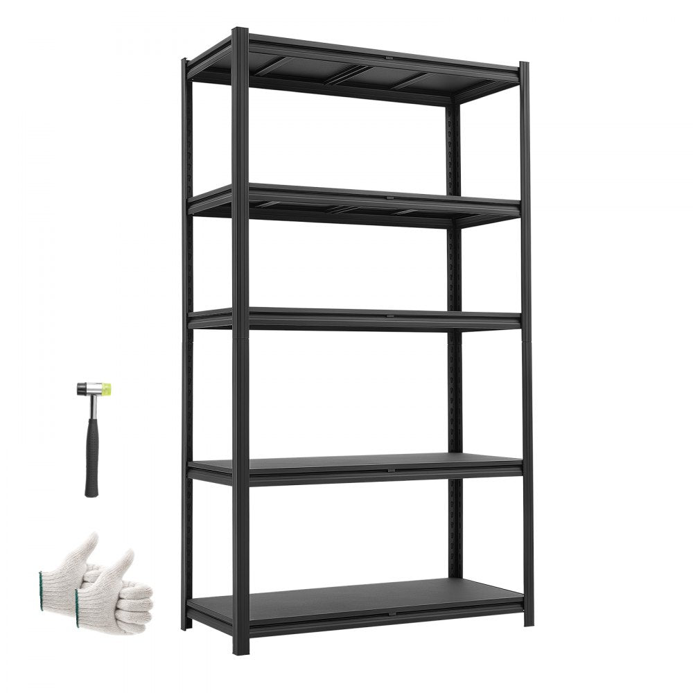 VEVOR Storage Shelves, 5-Tier Adjustable, 3000 lbs Capacity, Heavy Duty Garage Storage Shelving Unit, Metal Utility