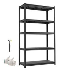VEVOR Storage Shelves, 5-Tier Adjustable, 3000 lbs Capacity, Heavy Duty Garage Storage Shelving Unit, Metal Utility