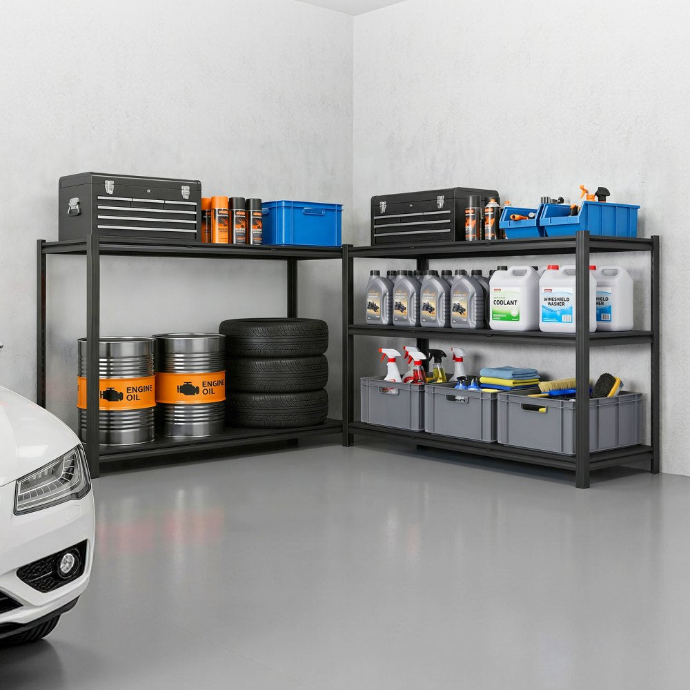 VEVOR Storage Shelves, 5-Tier Adjustable, 3000 lbs Capacity, Heavy Duty Garage Storage Shelving Unit, Metal Utility