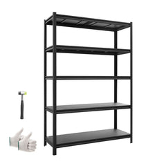 VEVOR Storage Shelves, 5-Tier Adjustable, 2500 lbs Capacity, Heavy Duty Garage Storage Shelving Unit, Metal Utility