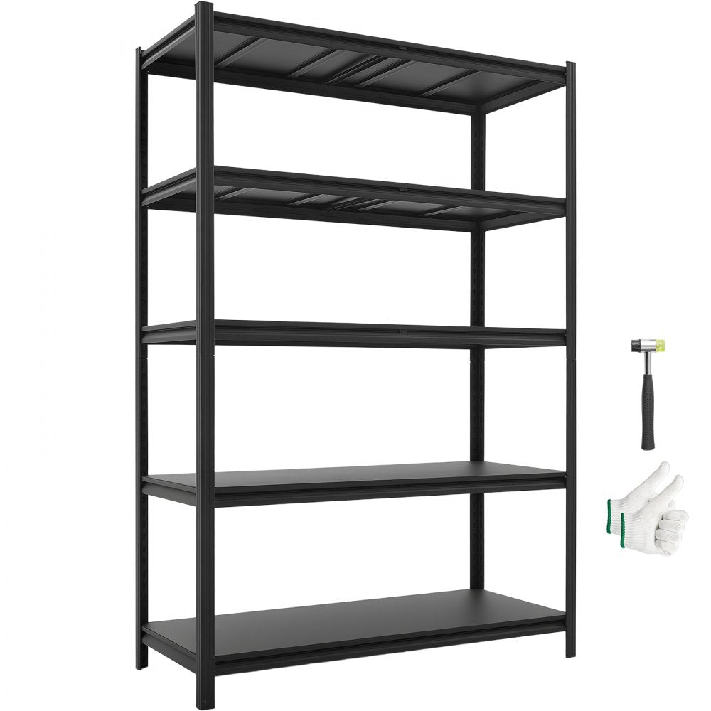 VEVOR Storage Shelves, 5-Tier Adjustable, 3000 lbs Capacity, Heavy Duty Garage Storage Shelving Unit, Metal Utility