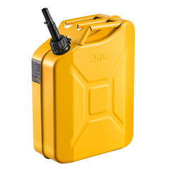 Newly Upgraded Oil-Tight VEVOR Metal Fuel Container, 5.3 Gallon, Fuel Jerry Can with Spout and Comfort Handle, 6 L/min