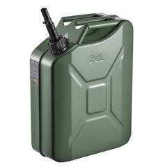 Newly Upgraded Oil-Tight！VEVOR Metal Fuel Container, 5.3 Gallon, Fuel Jerry Can with Spout and Comfort Handle, 6 L/min