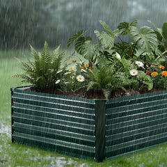 VEVOR Galvanized Raised Garden Bed, 6.67 x 3.35 x 1.51 ft, Rectangular Metal Planter Box Kit Outdoor, Rustproof