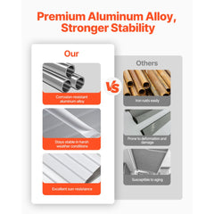 VEVOR Aluminum Awning 40 x 42 in, Durable Window Awning Door Canopy, Lightweight and Stable Aluminum Exterior Awnings