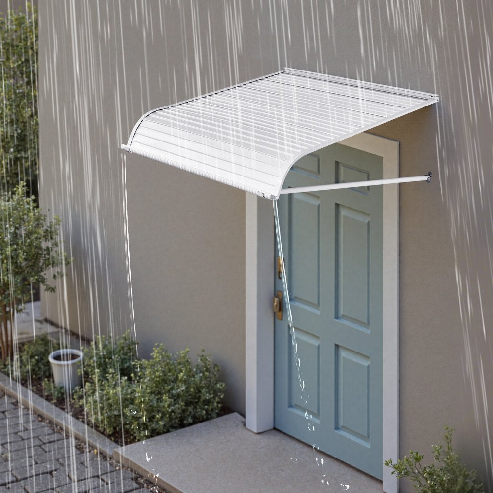 VEVOR Aluminum Awning 40 x 42 in, Durable Window Awning Door Canopy, Lightweight and Stable Aluminum Exterior Awnings