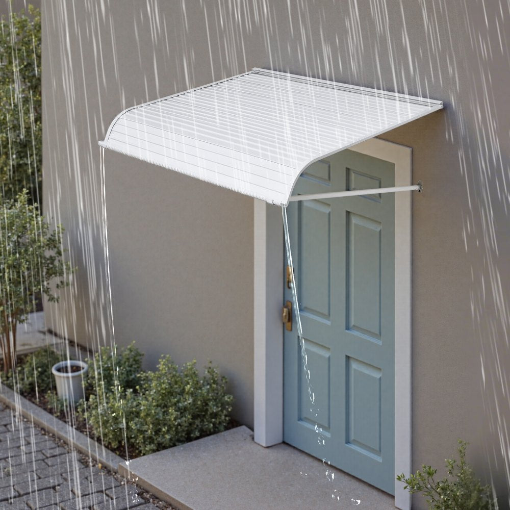 VEVOR Aluminum Awning 48 x 42 in, Durable Window Awning Door Canopy, Lightweight and Stable Aluminum Exterior Awnings