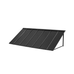 VEVOR Fixed Metal Awning 80 x 36 in, Window Awning Door Canopy, Stable Triangle Steel Frame Exterior Awnings Rain, and