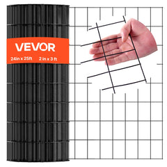 VEVOR Hardware Cloth 24 in x 25 ft, 2 x 3 in Mesh 16 Gauge Galvanized Wire Mesh Roll, Weather-Resistant Vinyl Coated