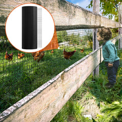 VEVOR Hardware Cloth, 36'' x 100' Galvanized Wire Mesh Roll, 19 Gauge Chicken Wire Fence Roll, Vinyl Coating Metal Wire