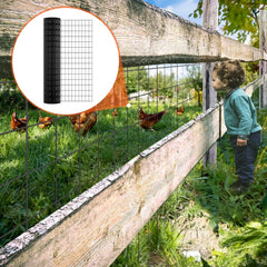 VEVOR Hardware Cloth, 48'' x 50' Galvanized Wire Mesh Roll, 16 Gauge Chicken Wire Fence Roll, Vinyl Coating Metal Wire