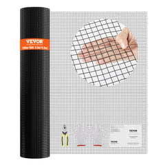 VEVOR Hardware Cloth, 48'' x 50' Galvanized Wire Mesh Roll, 19 Gauge Chicken Wire Fence Roll, Vinyl Coating Metal Wire
