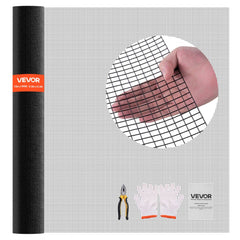 VEVOR Hardware Cloth 72 in x 100 ft, 1/2 in 19 Gauge Galvanized Wire Mesh Roll, Weather-Resistant Vinyl Coated Chicken