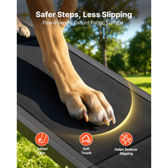VEVOR Dog Ramp for Cars, 71" L x 17" W, Folding Pet Ramps for Medium & Large Dogs up to 250lbs, Pet Stair Ramp with
