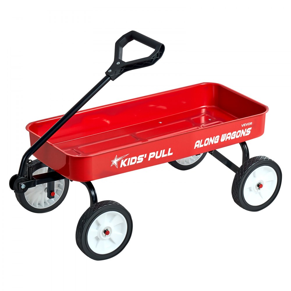 VEVOR Pull-Along Wagon for Kids, 39 inch Toddler Wagons, Supports up to 176 lbs, All-Terrain Wagons with Handle
