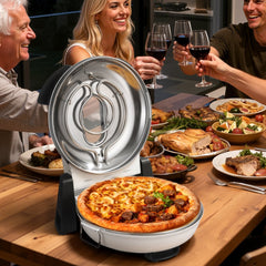VEVOR Pizza Oven, 12 in Electric Pizza Maker, 1200W Electric Pizzas Cooker with Cordierite Stone, 5-Mode Temperature