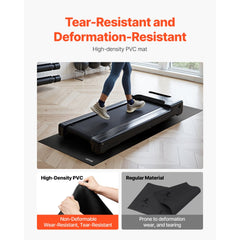 VEVOR Treadmill Mat for Carpet Floor, 1/4" Thick, 30" x 72" Exercise Equipment Mat for Treadmills, Stationary &
