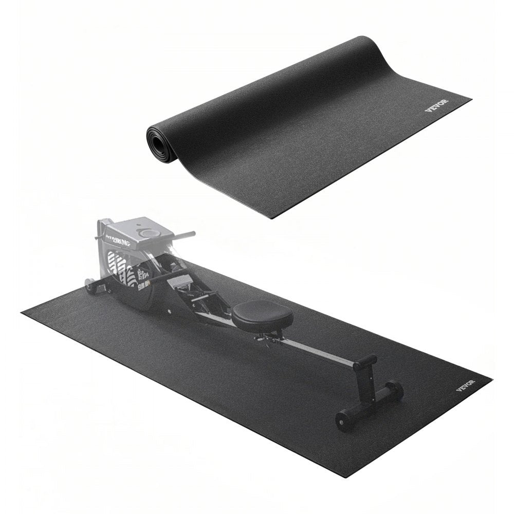 VEVOR Treadmill Mat for Carpet Floor, 1/4" Thick, 30" x 72" Exercise Equipment Mat for Treadmills, Stationary &