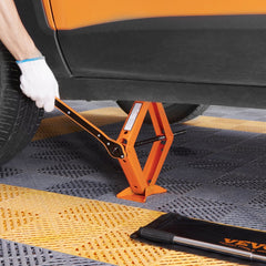 VEVOR Scissor Jack, 2.5 Ton/5512 lbs Scissor Car Jack, 3.7"-17.1" Lifting Range Scissor Lift Jack with Ratcheting