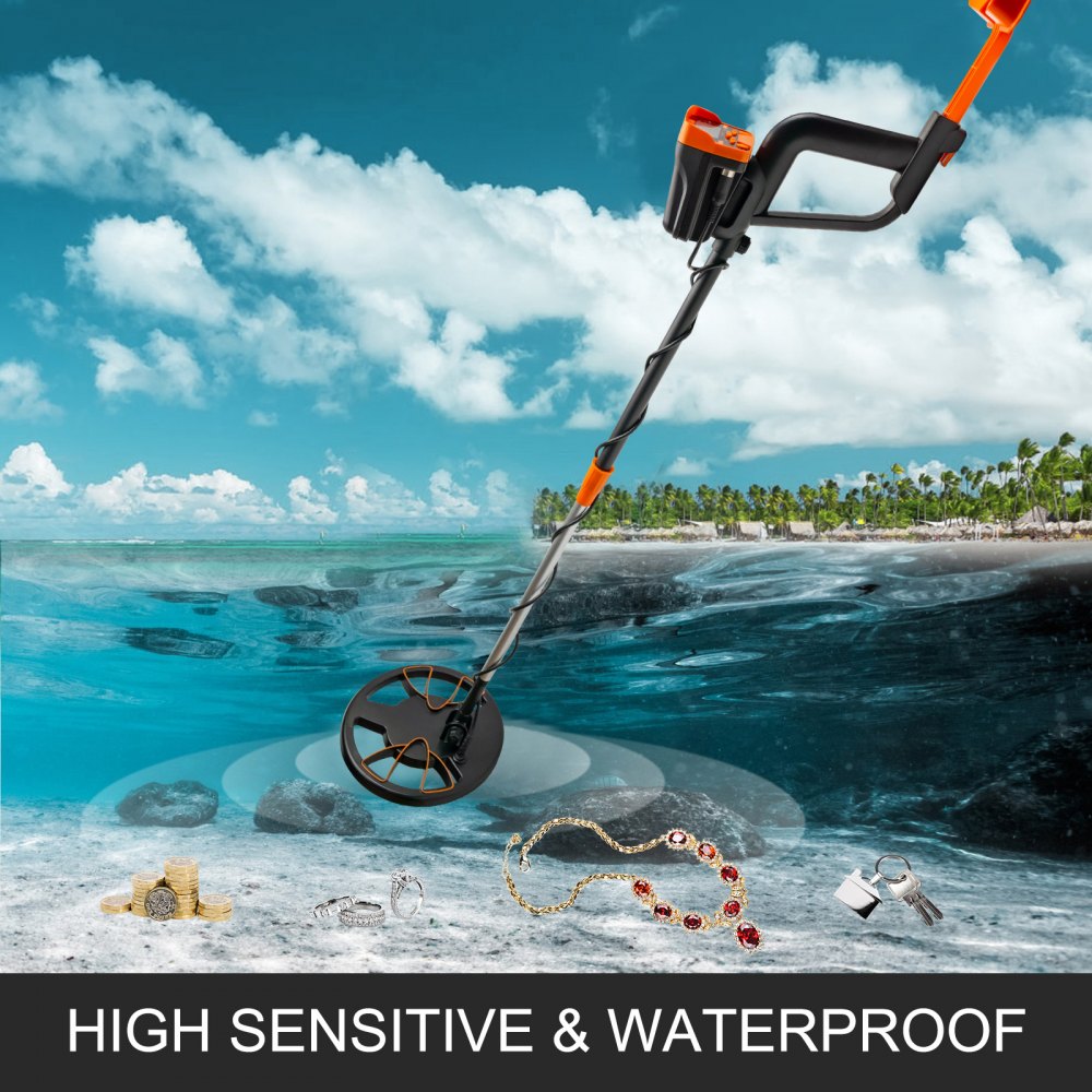 VEVOR Metal Detector Waterproof Disc Metal detectors Underwater Underground high Accuracy LCD Display Metal Detector