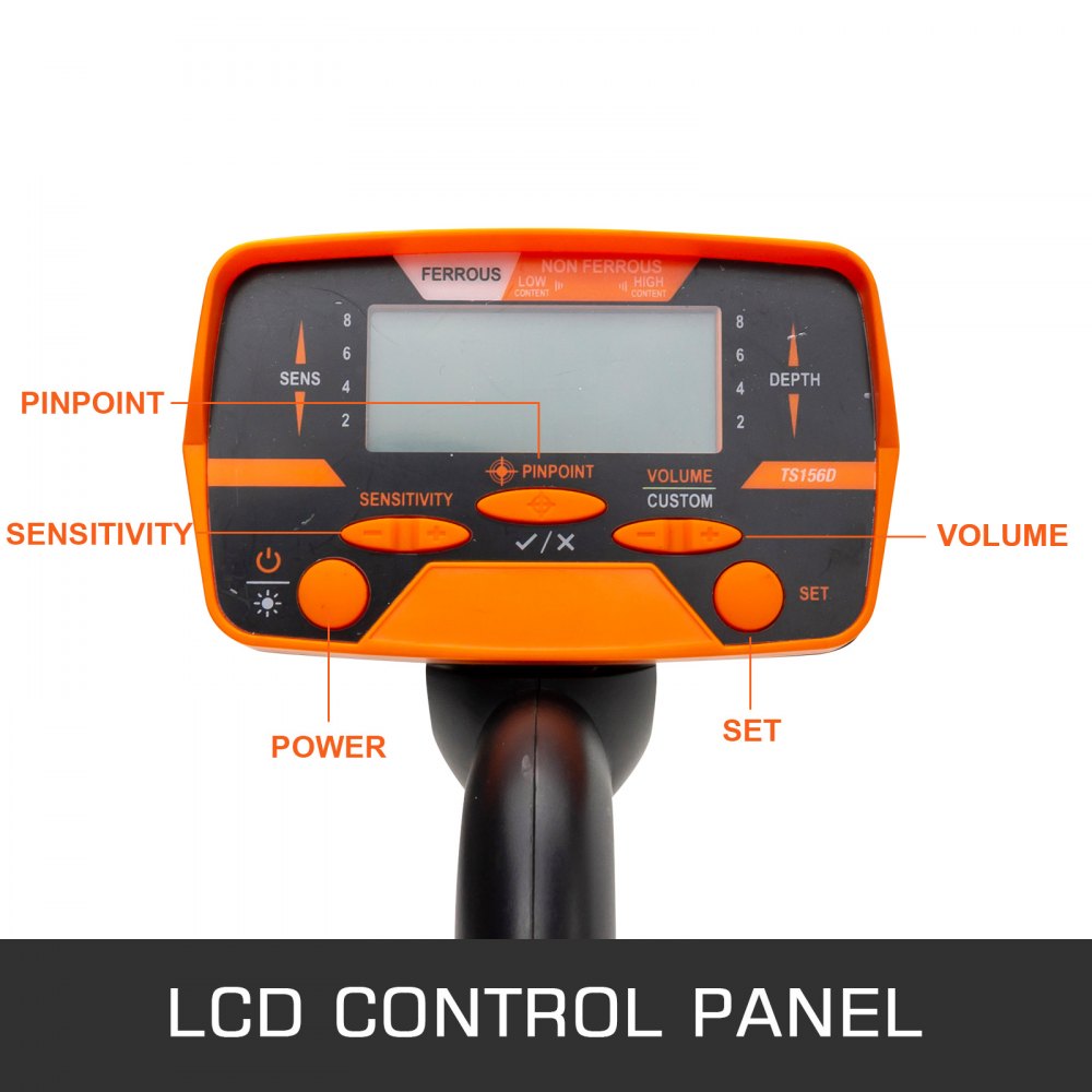 VEVOR Metal Detector Waterproof Disc Metal detectors Underwater Underground high Accuracy LCD Display Metal Detector
