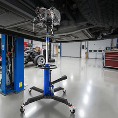 VEVOR Hydraulic Transmission Jack, 1322 lbs / 0.6 Ton Lifting Capacity Telescoping Transmission Jack with Foot Pedal