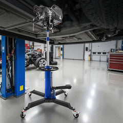 VEVOR Hydraulic Transmission Jack, 1660 lbs / 0.75 Ton Lifting Capacity Telescoping Transmission Jack with Foot Pedal