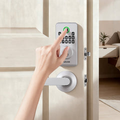 VEVOR Fingerprint Door Lock Set, Electronic Biometric Deadbolt Keyless Entry Door Lock with Handle, Pioneering