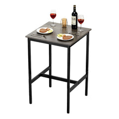 VEVOR Bar Table, Sturdy Metal Frame High Top Pub Table, Small Kitchen Dining, Cocktail Coffee Counter Bar Height Desk