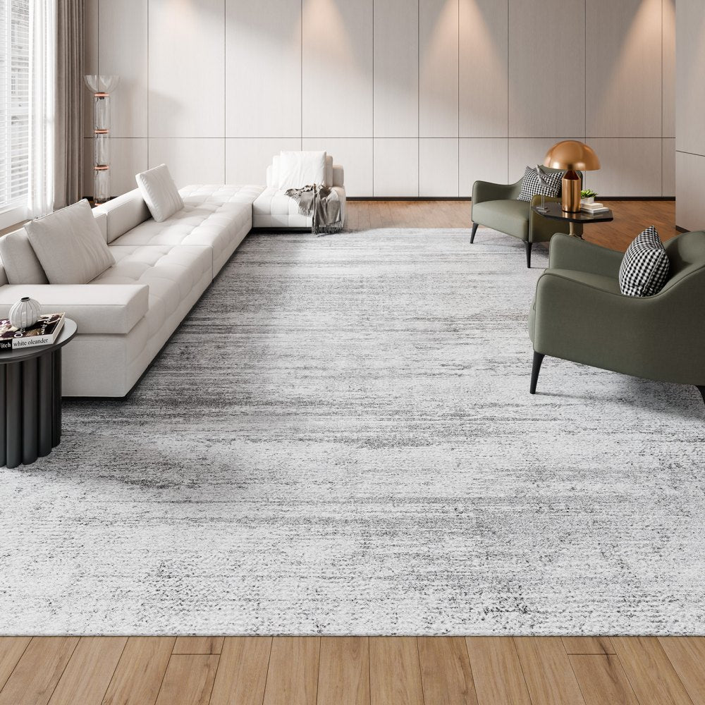 VEVOR Area Rug, 10 x 14 ft Large Washable Rug, Non-Slip and Tear-Resistant Soft Carpet, Pet & Child Friendly Modern