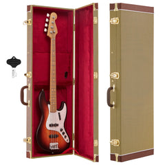 VEVOR Electric Guitar Hard Case, 41.3 Inch, Rectangle Wooden Hard-Shell Protective Carrying Case, with Lock Latch
