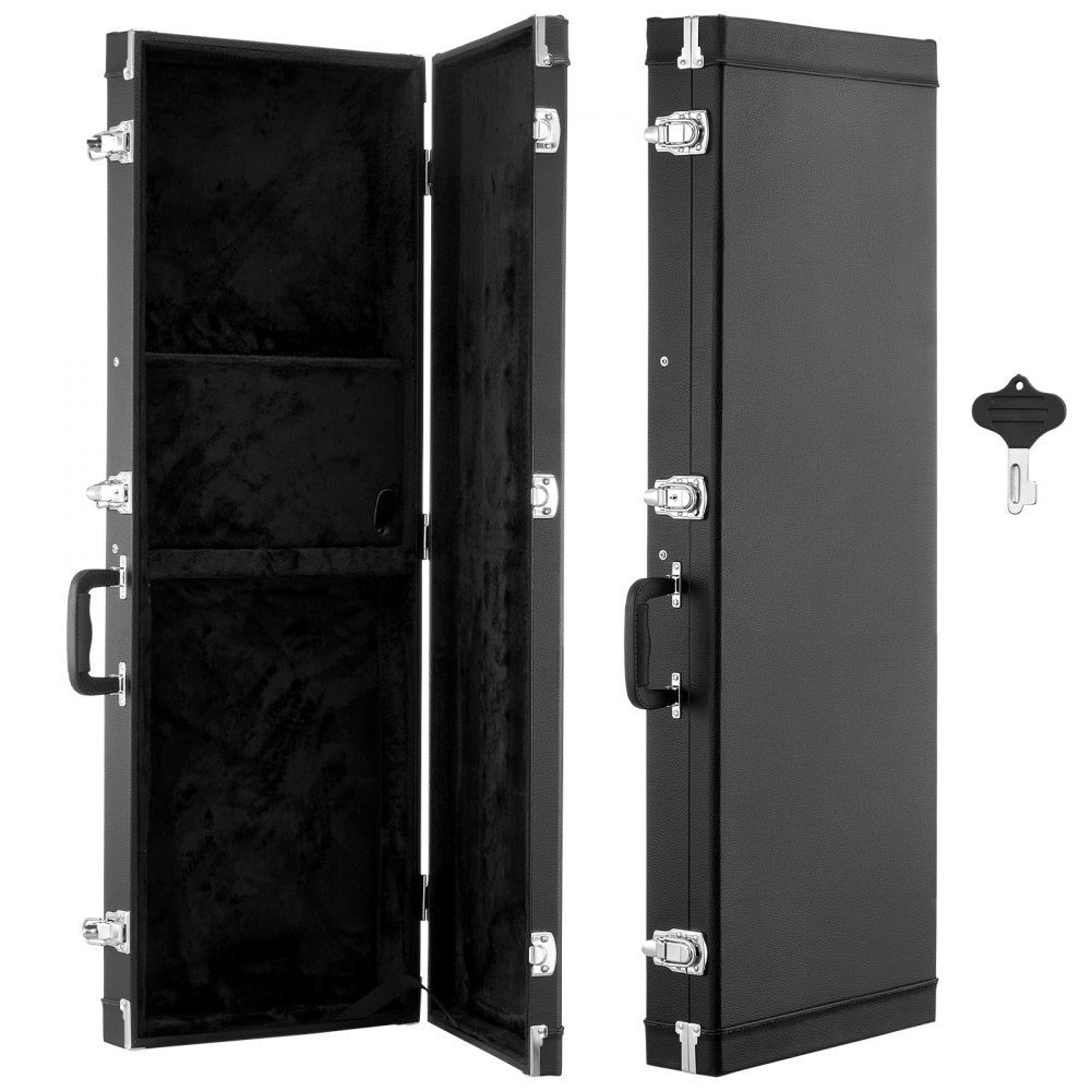 VEVOR Electric Guitar Hard Case, 41.3 Inch, Rectangle Wooden Hard-Shell Protective Carrying Case, with Lock Latch