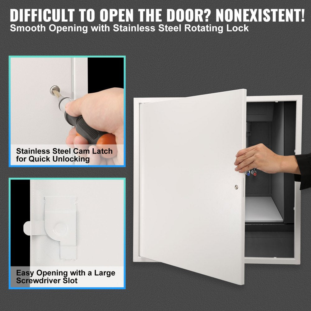 VEVOR Access Panel for Drywall & Ceiling, 24 x 24 Inch Plumbing Access Panels, Reinforced Access Door, Heavy-Duty Steel