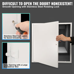 VEVOR Access Panel for Drywall & Ceiling, 24 x 24 Inch Plumbing Access Panels, Reinforced Access Door, Heavy-Duty Steel