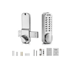 VEVOR Mechanical Keyless Entry Door Lock, 14 Key Mechanical Door Lock, Mechanical Keypad Door Lock with Adjustable