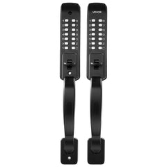 VEVOR Mechanical Keyless Entry Door Lock, 2.0 Code Upgrade, 4-7 Digits Code, Double-Sided Push Button Combination