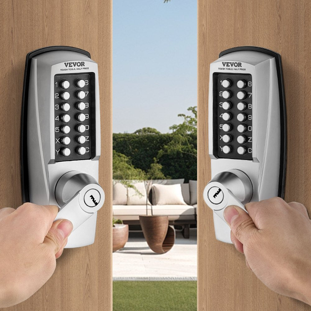 VEVOR Mechanical Keyless Entry Door Lock, 14 Key Mechanical Door Lock with Keys, Mechanical Keypad Door Lock with