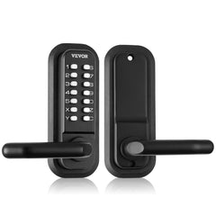 VEVOR Mechanical Keyless Entry Door Lock, 14 Digit Keypad, Embedded Outdoor Gate Door Locks Set with Keypad and Handle