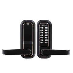 VEVOR Mechanical Keyless Entry Door Lock, 2.0 Code Upgrade, 4-7 Digits Code, Single-Sided Push Button Combination