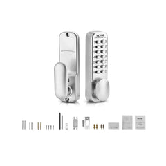 VEVOR Mechanical Keyless Entry Door Lock, 14 Key Mechanical Door Lock, Mechanical Keypad Door Knob, Single-Side