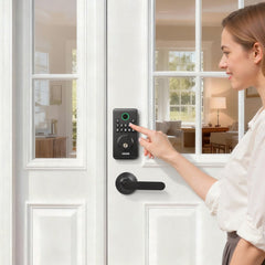 VEVOR Keyless Entry Door Lock with Handle Set, Electronic Keypad Deadbolt with Lever Handles, Pioneering Easy-Grip