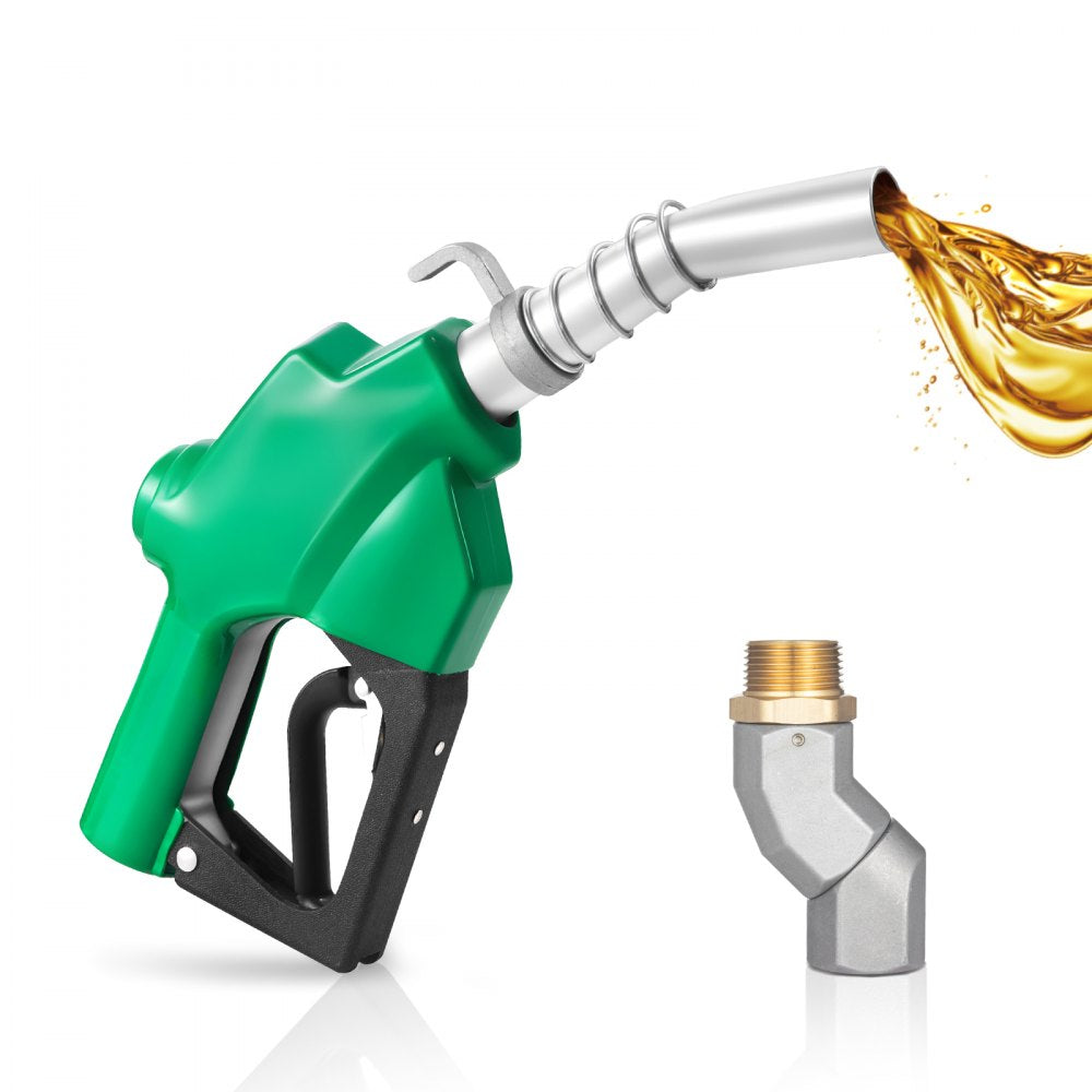 VEVOR 1 Inch NPT Automatic Fuel Nozzle with Swivel, Max Flow Rate 21.6 GPM, Auto Shut Off Diesel Gas Pump Nozzle with