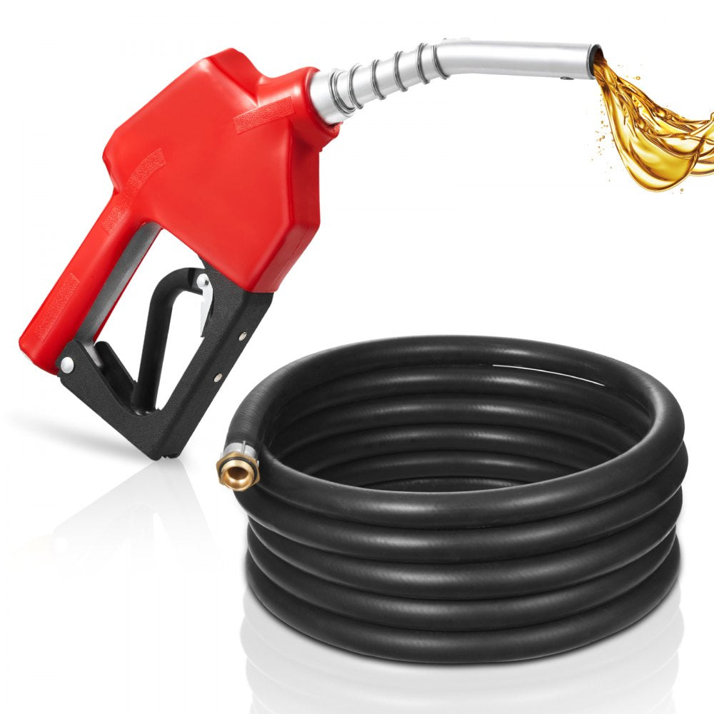 VEVOR 3/4-Inch NPT Automatic Fuel Nozzle, Max Flow Rate 11.8 GPM, Auto Shut Off Diesel Gas Pump Nozzle with 3-Speed