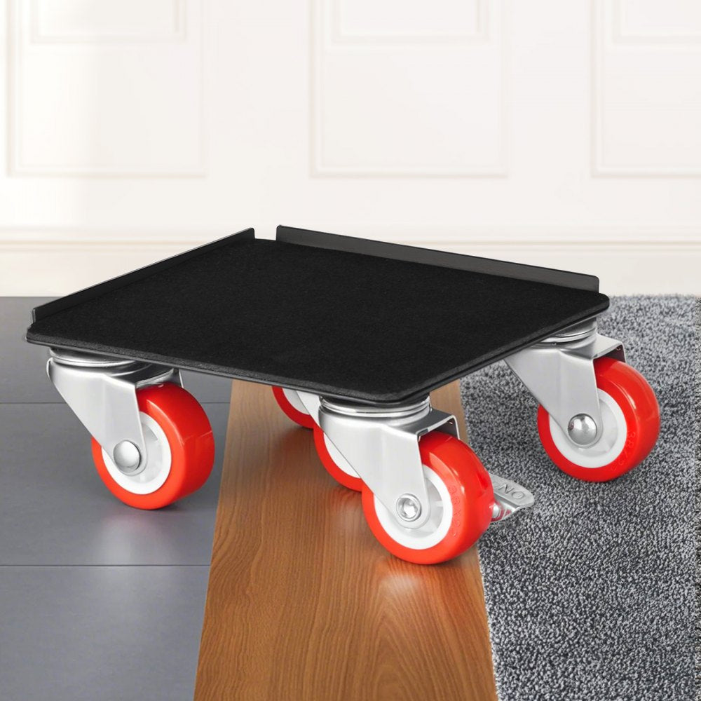 VEVOR Furniture Dolly, Maximum Load 1200 lbs, Heavy Duty Furniture Movers with 5 360° Rotation Wheels, Carbon Steel