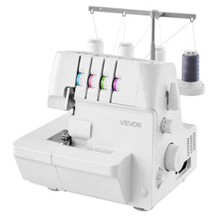 VEVOR Serger Overlock Sewing Machine, 1250 Stitches Per Minute, 2-3-4 Thread Capability, 0.7-2 Adjustable Differential
