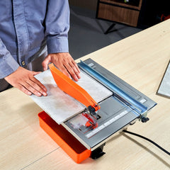 VEVOR Wet Tile Saw, 7-inch 65Mn Steel Blade, 3500 RPM Induction Motor, Tile Cutter Wet Saw with Water Reservoir, 0-45