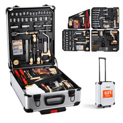 VEVOR Tool Kit 521-Piece General Household Tool Kit for Home Maintenance, For Everyday House Repairs, DIY Projects