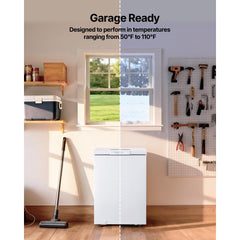 VEVOR Chest Freezer, 3.3 Cu.ft Compact Deep Freezer, Free Standing Top Open Door Chest Freezers with 2 Removable