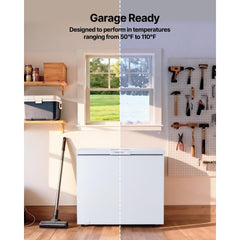 VEVOR Chest Freezer, 6.7 Cu.ft Compact Deep Freezer, Free Standing Top Open Door Chest Freezers with 2 Removable