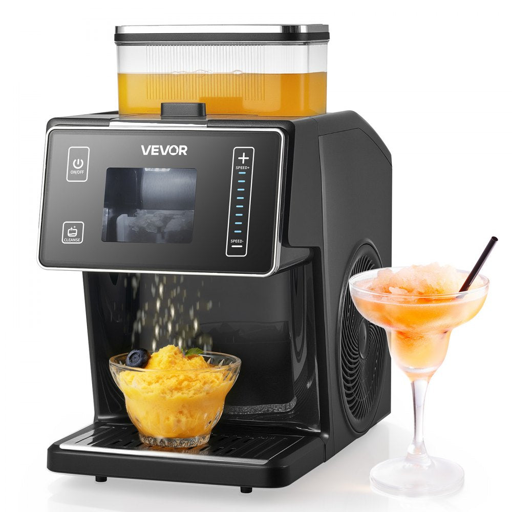 VEVOR Snowflake Ice Machine, 44LBS/24H Snowflake Ice Maker, Ice-Shaver Machine with Stainless Steel Blade, Electric